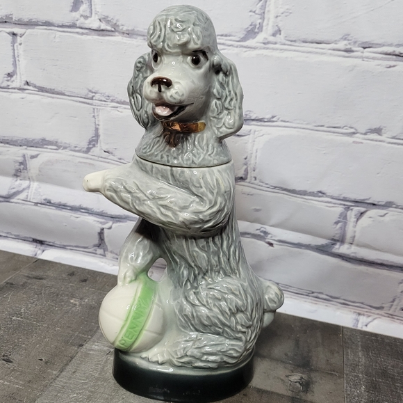 Vintage Poodle Jim Beam Liquor Decanter